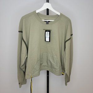 Converse Long Sleeve Tie Side Crew Sweater
